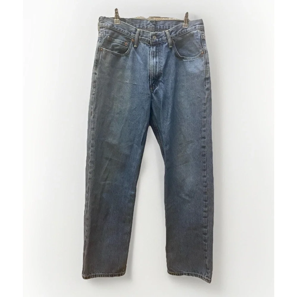 Levis‎ 550 Jeans Mens 33X34(30x30actual) Blue Relaxed Fit Tapered Leg Red Tab